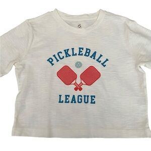 LOU & GREY CROPPED PICKLEBALL TEE SIZE SMALL